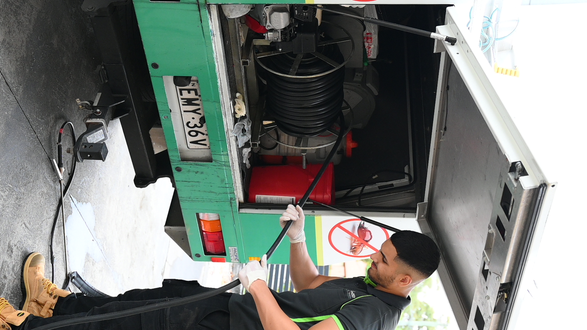ProSafe technician inspecting a Sydney home